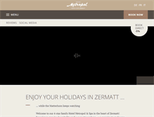 Tablet Screenshot of metropol-zermatt.ch